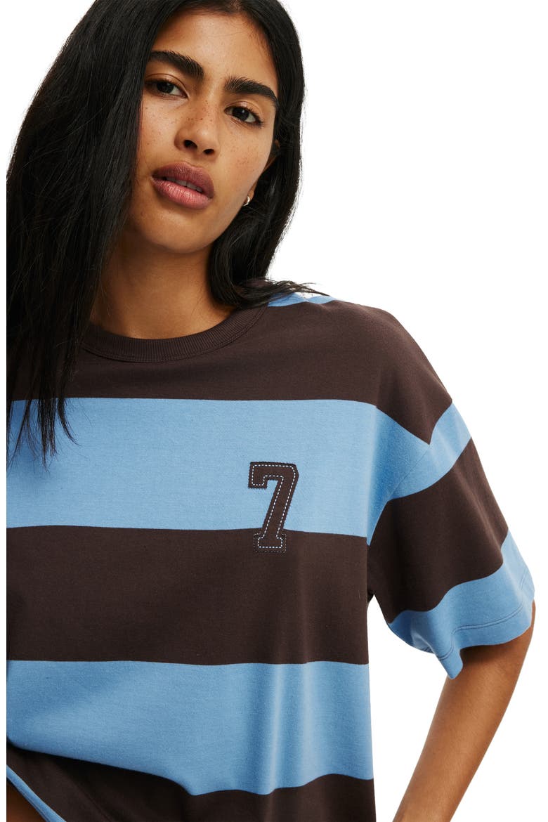Women's The Boxy Graphic Tee, Alternate, color, 7  Cosmic Star Stripe