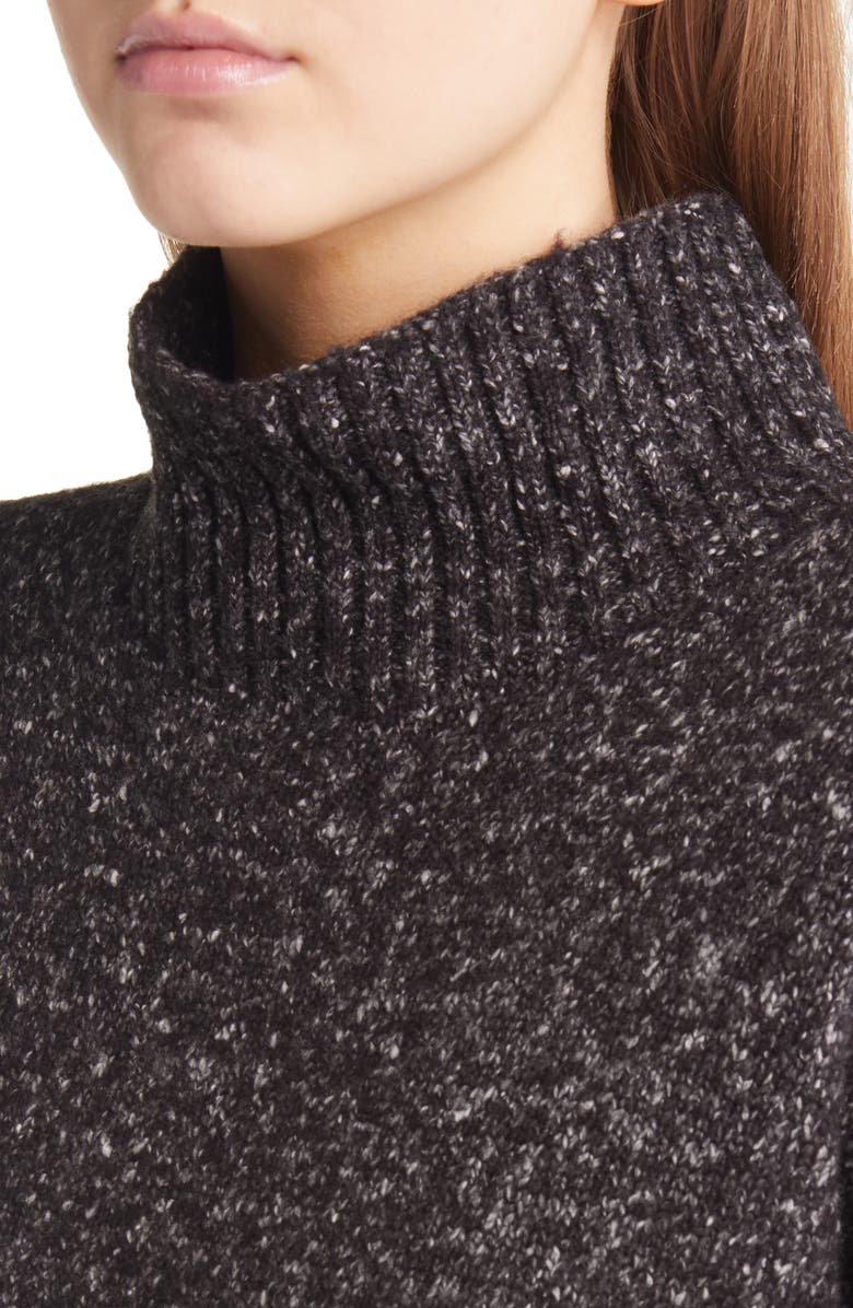 Treasure & Bond Women's Marled Mock Neck High-Low Tunic Sweater, Alternate, color,