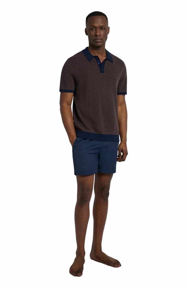 Onia Cotton Textured Knit Polo, Main, color, 