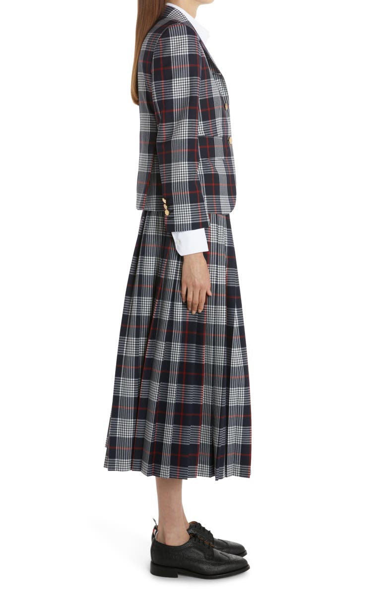 Thom Browne Fit 3 Hairline Plaid Wool Sport Coat, Alternate, color,