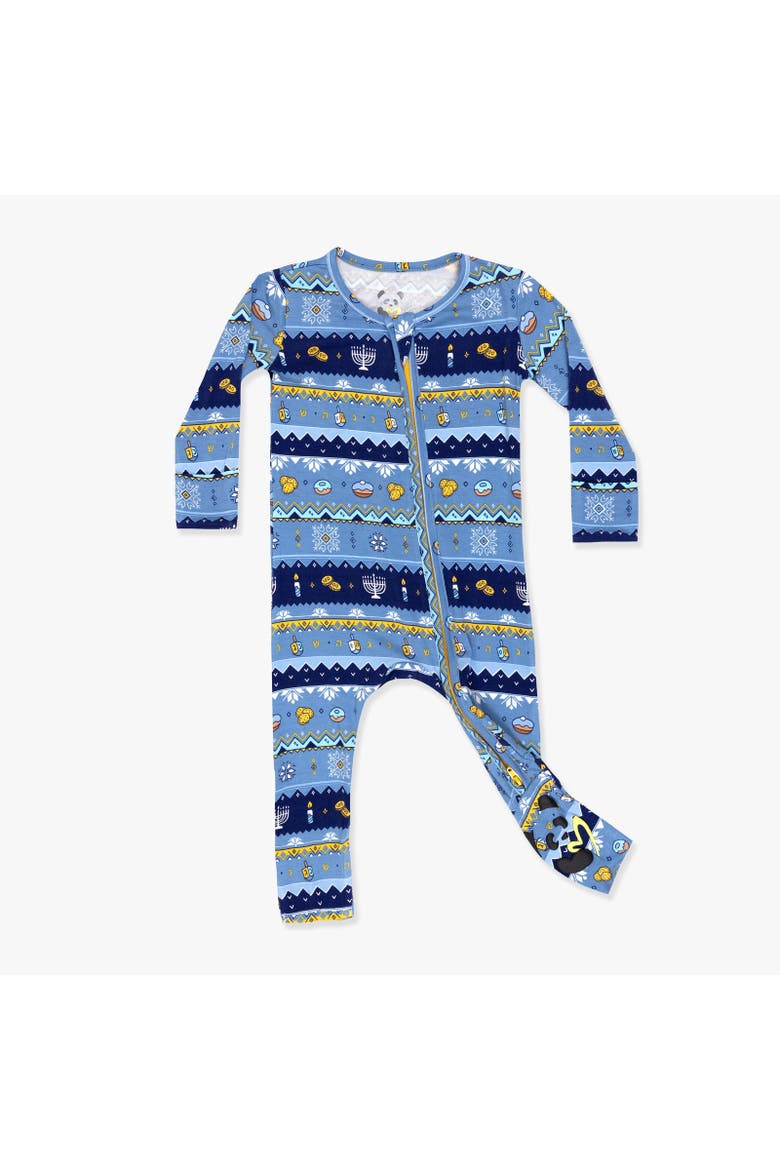 Baby Hanukkah Fair Isle Convertible Footie, Main, color, Hanukkah Fair Isle
