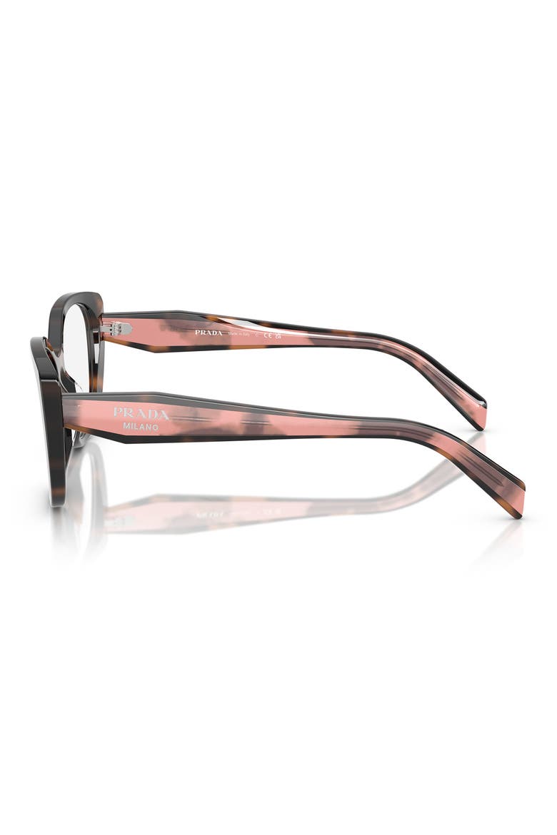 53mm Cat Eye Optical Glasses, Alternate, color, PURPLE TORT