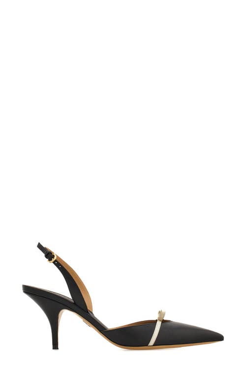 Shop Ferragamo Gylla Pointed Toe Slingback Pump In Nero