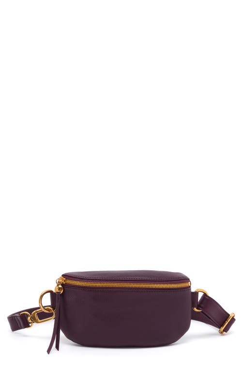 HOBO Fern Leather Belt Bag in Ruby Wine at Nordstrom