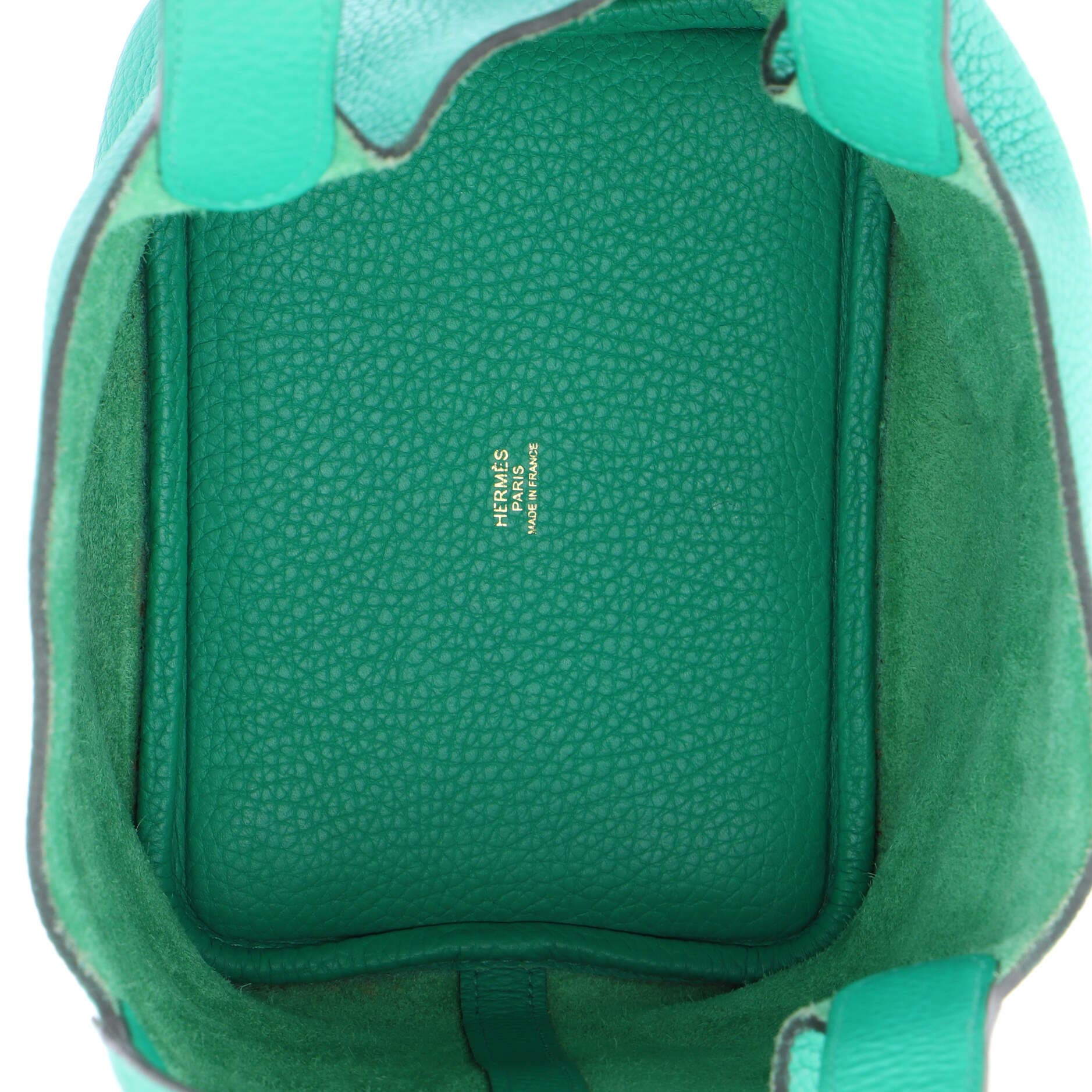 Pre-Owned Hermes Picotin Lock Bag Clemence PM, Alternate, color, Menthe
