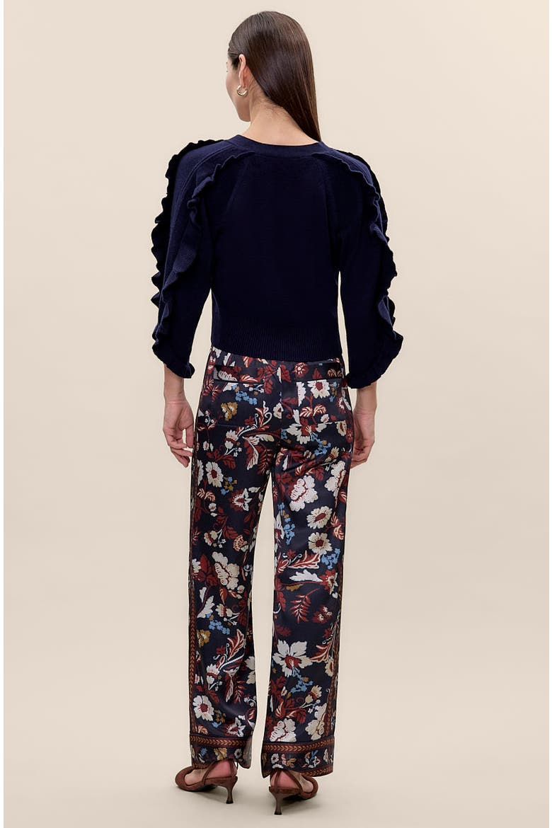 Kaia Knit Cardigan, Alternate, color, Navy