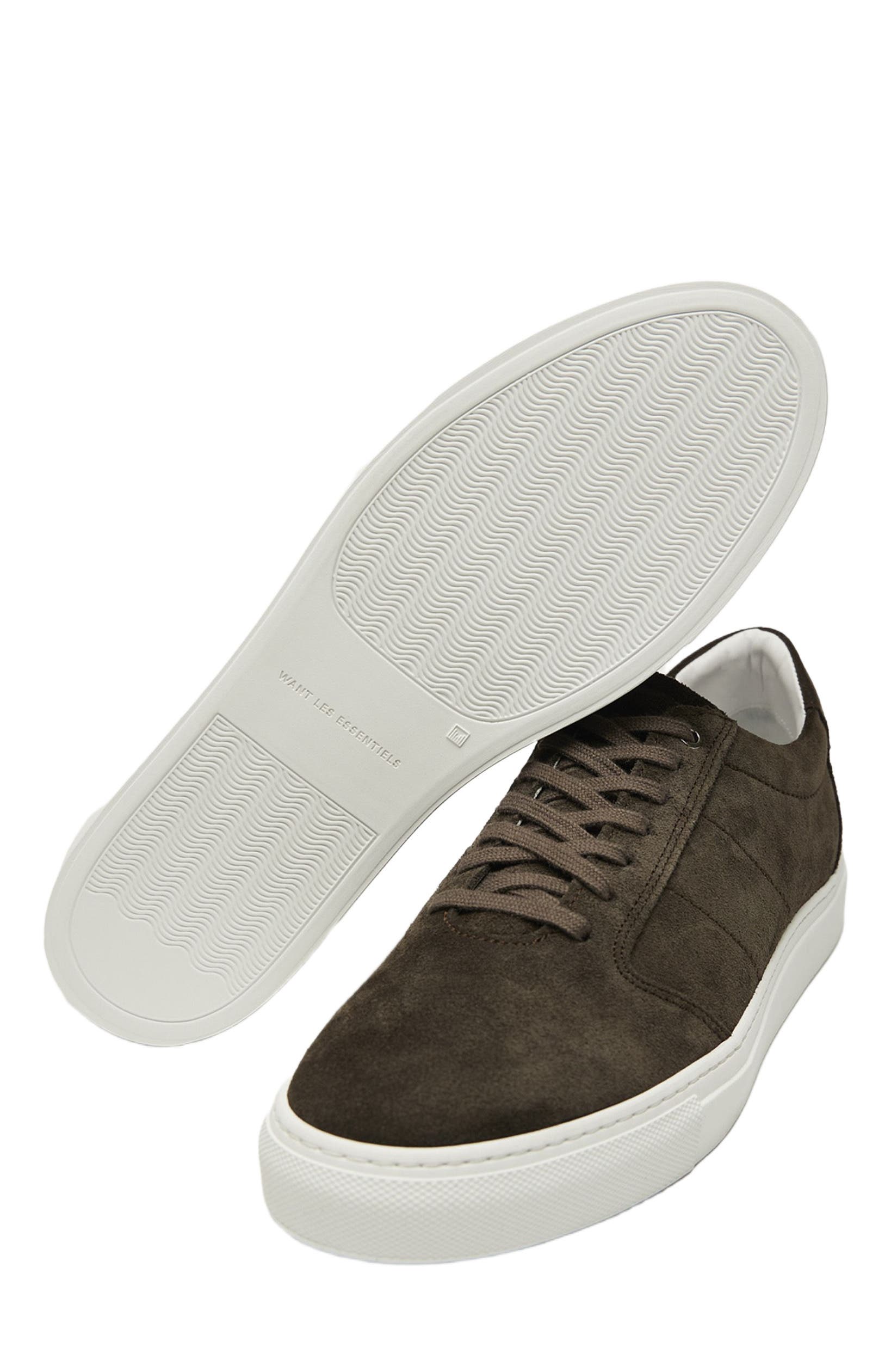 Want Les Essentiels Lennon 2.0 Suede Leather Low Sneaker, Alternate, color, Dark Brown