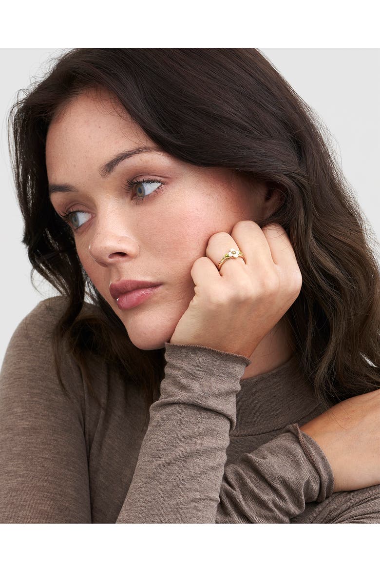 Poppy Anemone Ring, Alternate, color, Gold