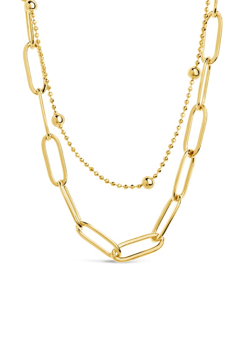 Leah Layered Chain Necklace, Alternate, color, GOLD