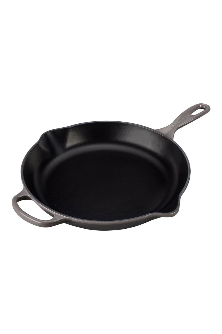 Signature Handle Enamel 11 3/4 Inch Cast Iron Skillet, Main, color, OYSTER