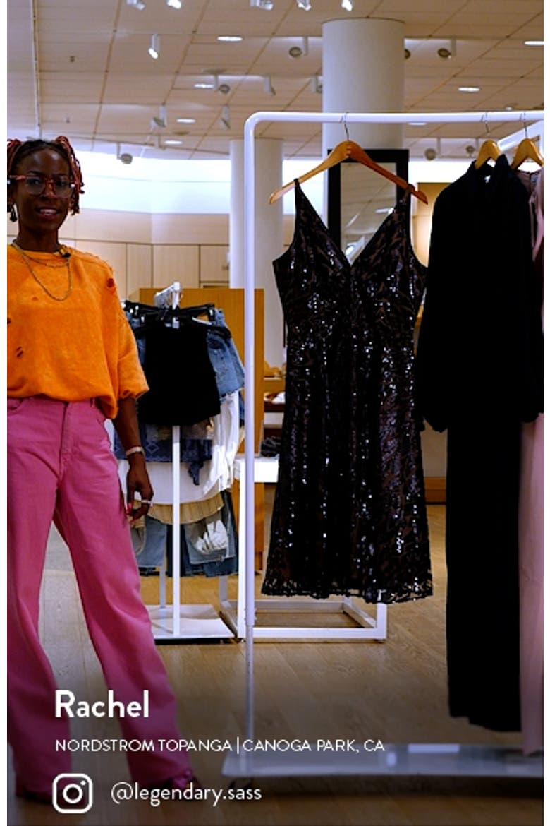 Elisa Sequin Sleeveless Dress video