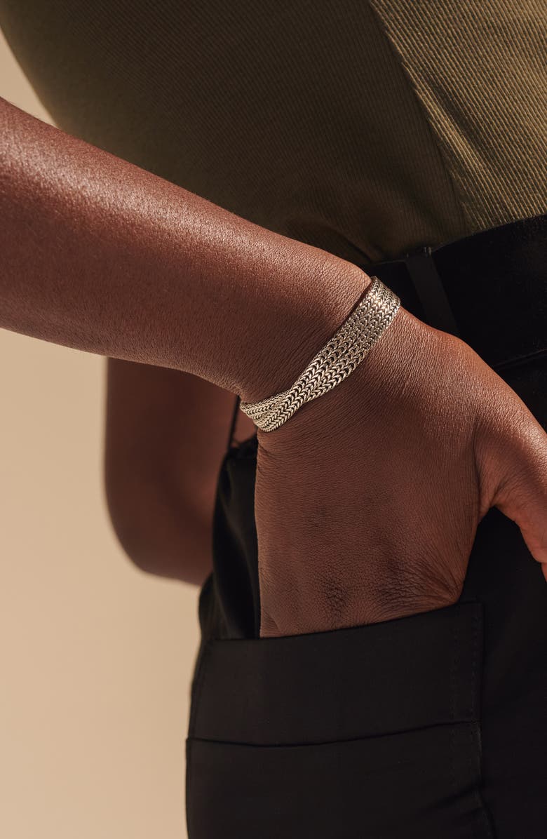 John Hardy Rata Chain Double Row Bracelet, Alternate, color, 