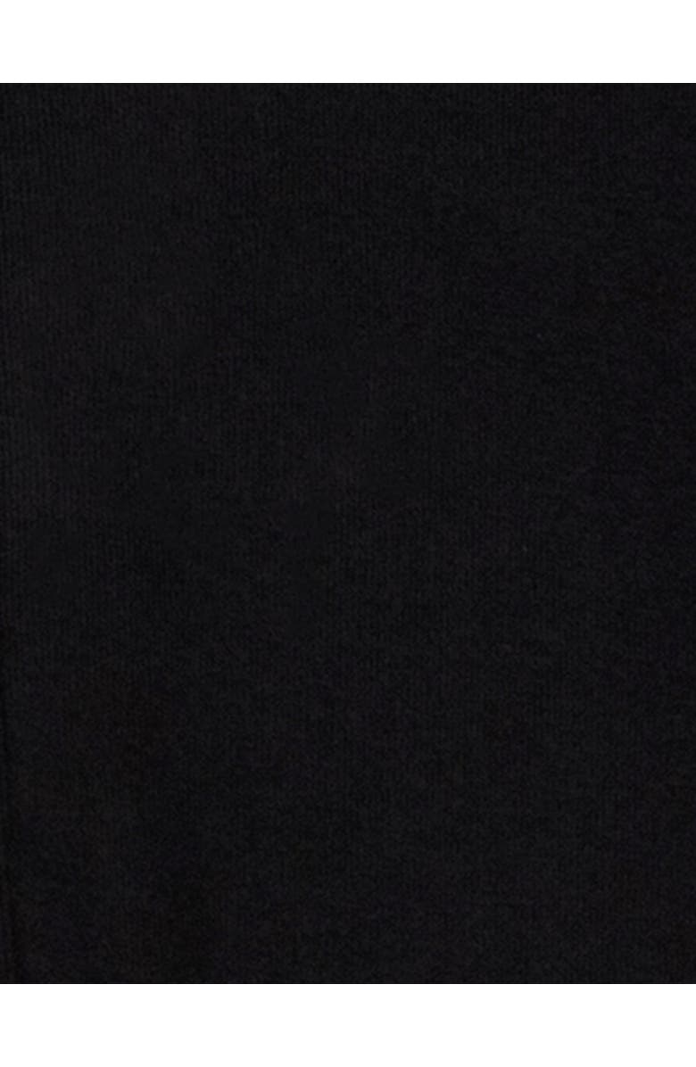 Leveret Kids Footed Solid Cotton Matching Family Pajamas, Alternate, color, Black