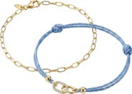 Argento Vivo Sterling Silver Set of 2 Friendship Bracelets
