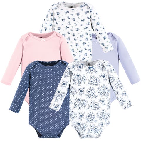 Everyday Long-Sleeve Cotton Bodysuits Bundle of 5 (Baby)