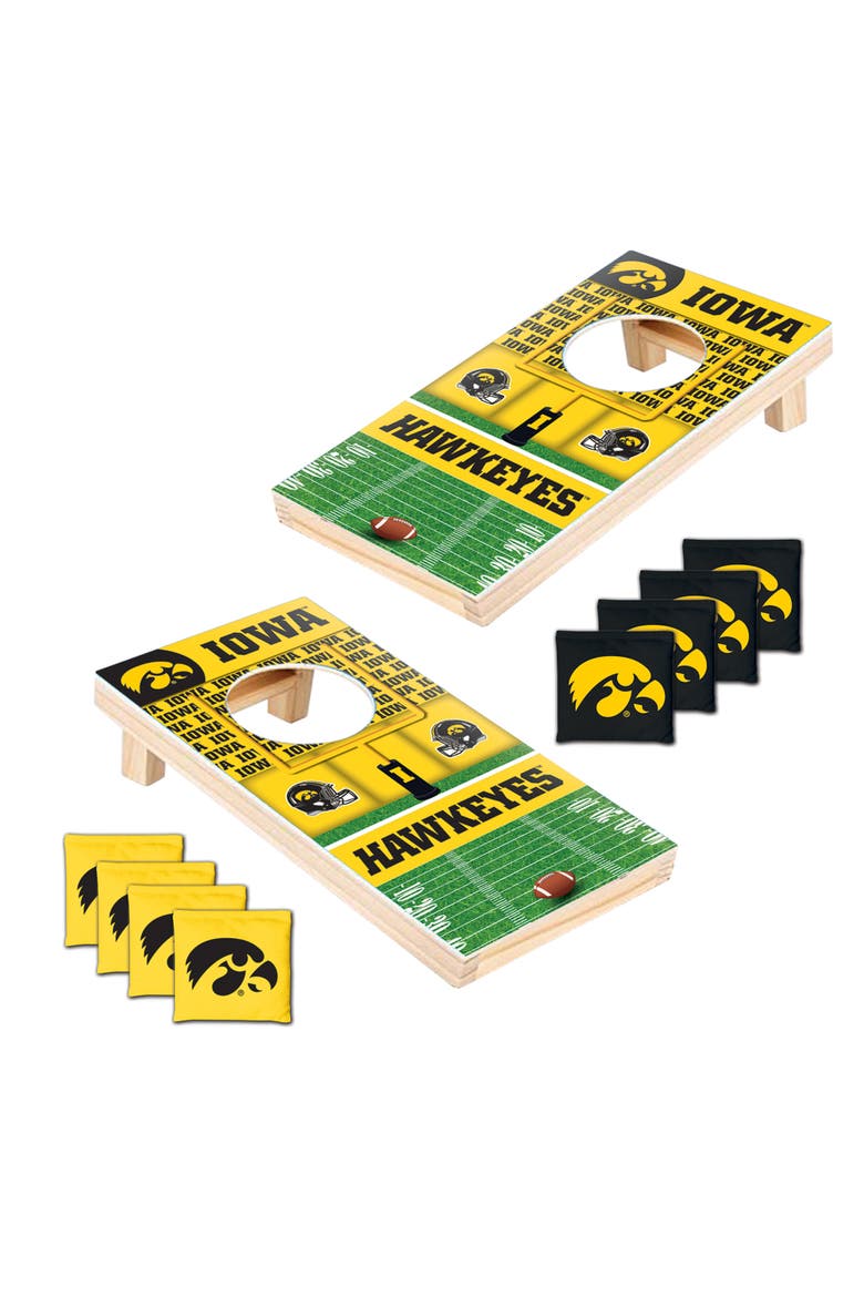 Iowa Hawkeyes NCAA Tabletop Cornhole, Alternate, color, Multicolor