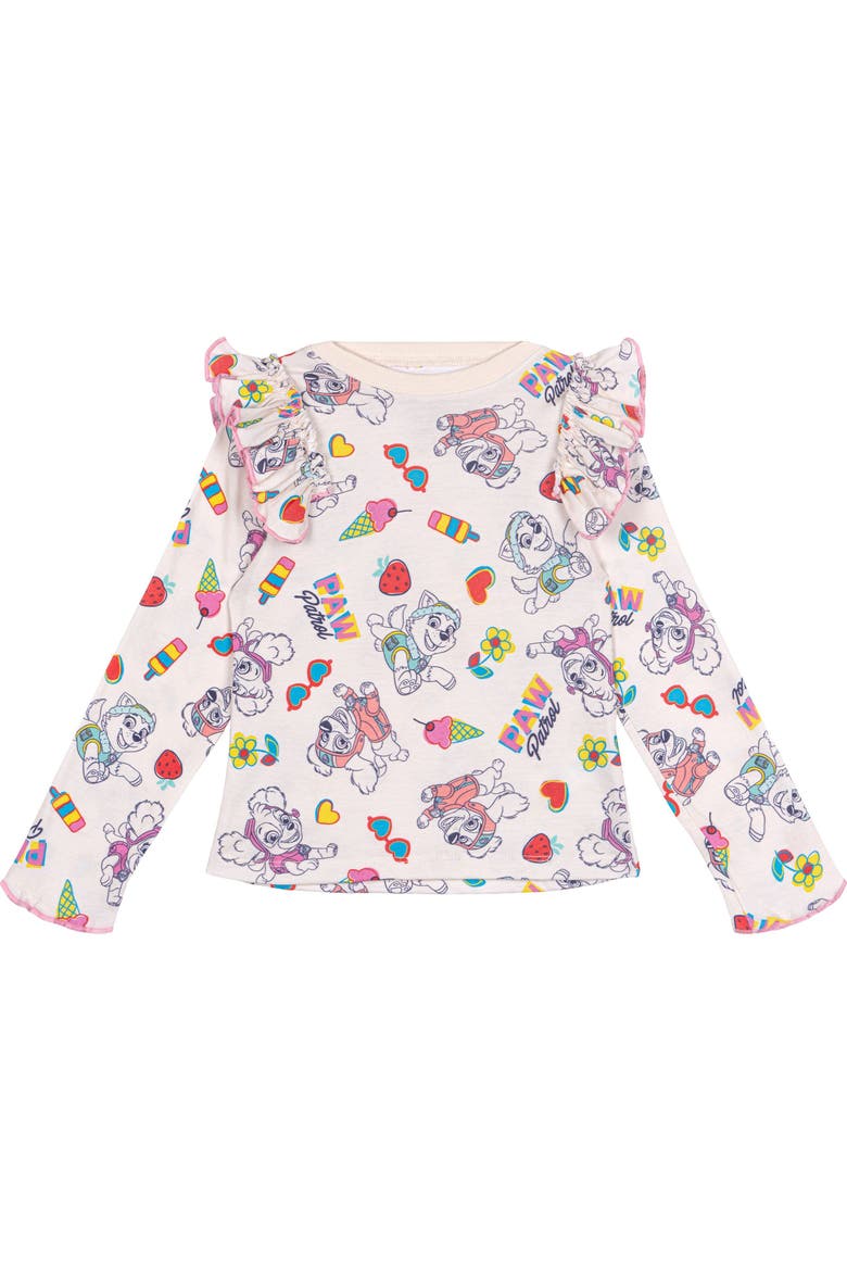 2-Pack Long Sleeve Tees, Alternate, color, Off White Pink Skye
