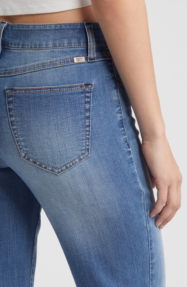 1822 Denim Raw Hem Crop Straight Leg Jeans, Alternate, color, 