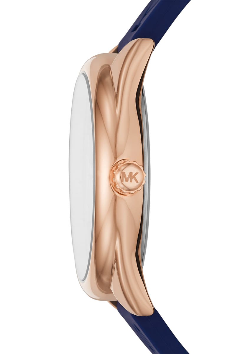 Michael Kors Men's Janelle 3-Hand Silicone Strap Watch, 42mm, Alternate, color, 