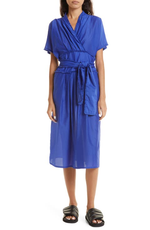 Grenadine Tie Belt Organic Cotton & Silk Dress