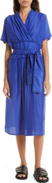 MUNTHE Grenadine Tie Belt Organic Cotton & Silk Dress