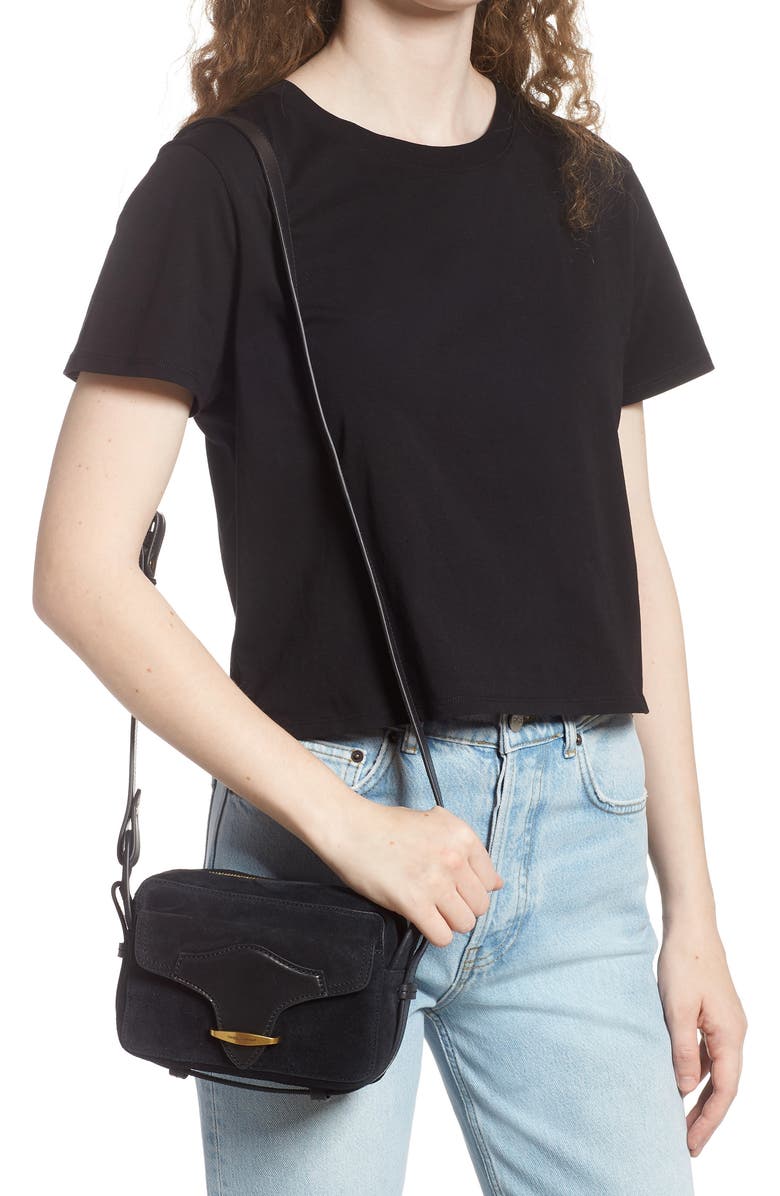 Isabel Marant Wasy Suede Crossbody Bag, Alternate, color,
