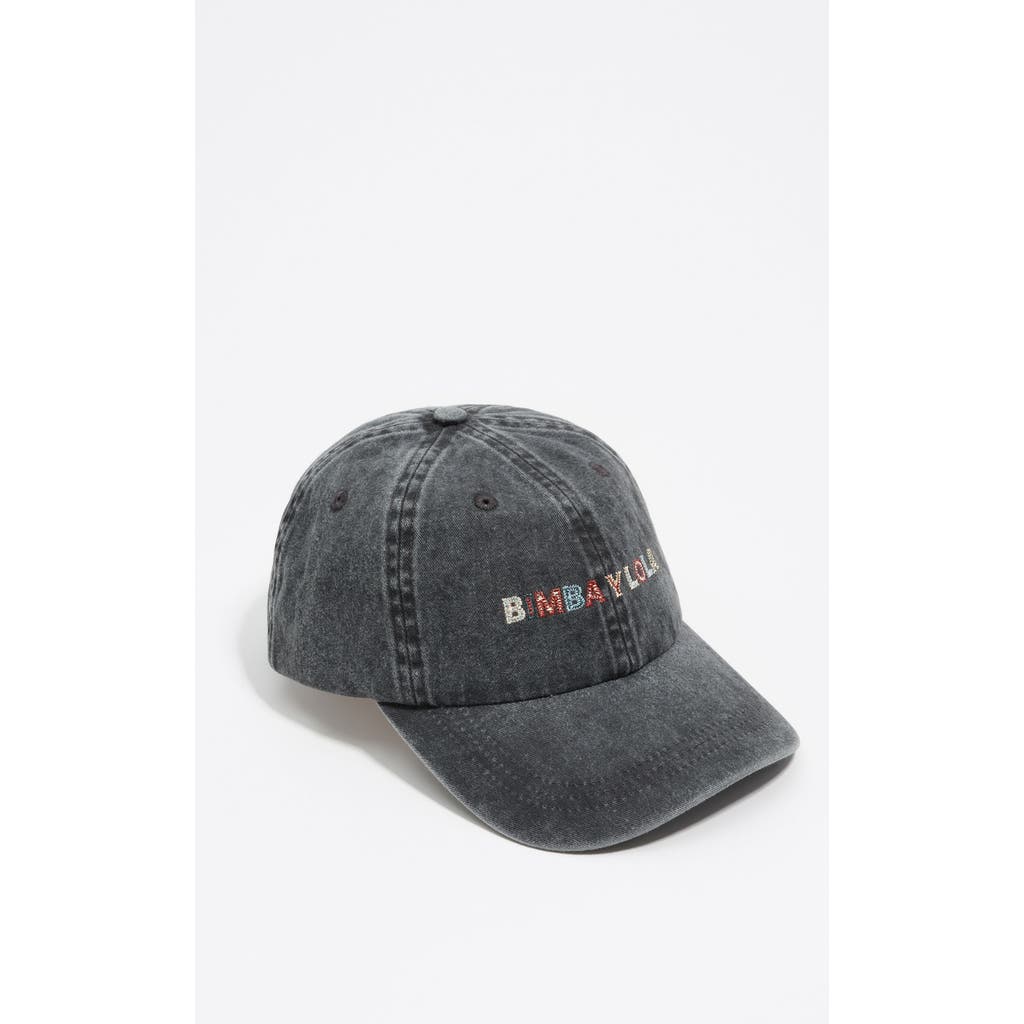 Bimba Y Lola Washed Cotton Cap In Gray