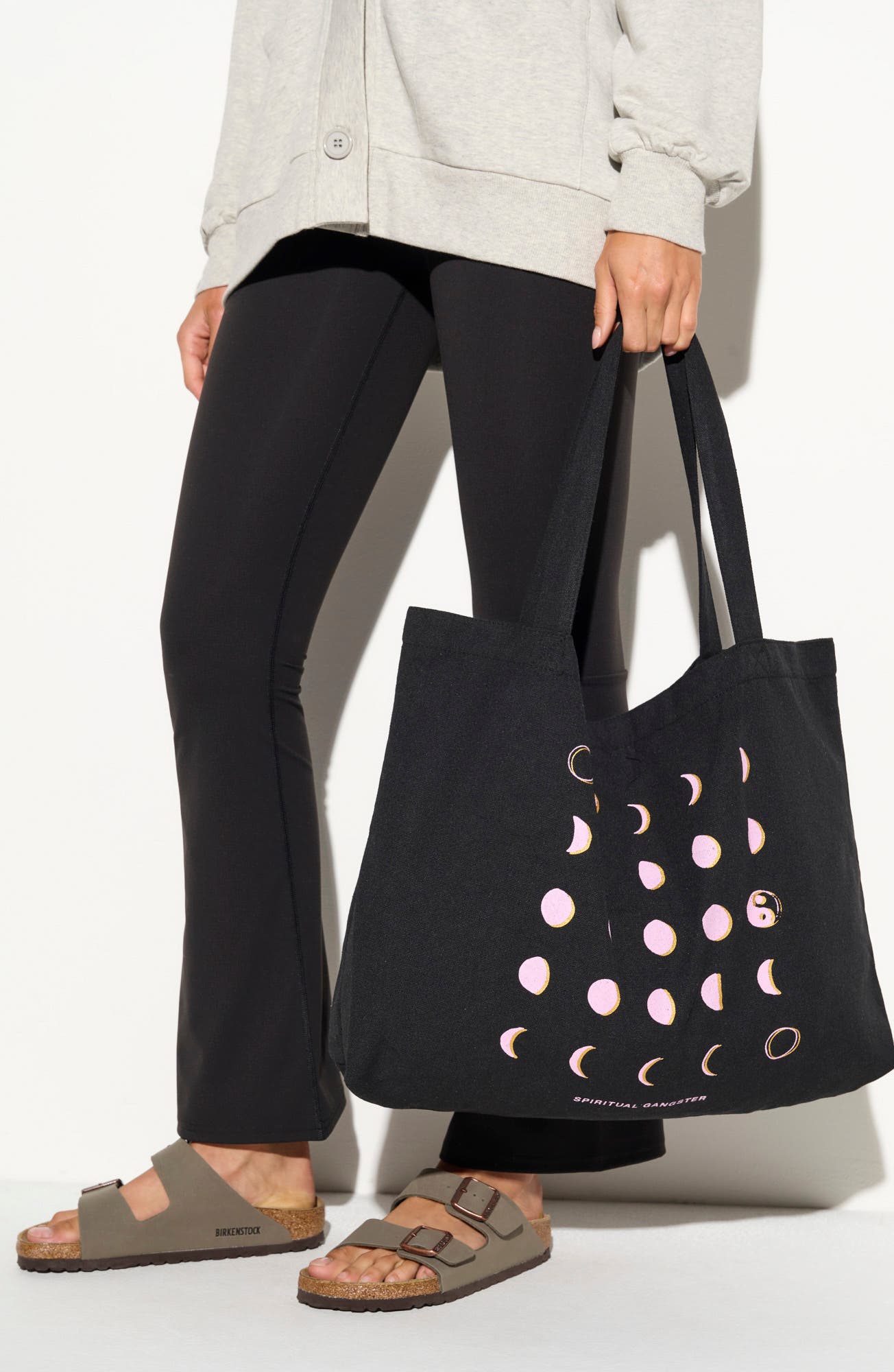 Autumn Equinox Tote Bag, Alternate, color, BLACK
