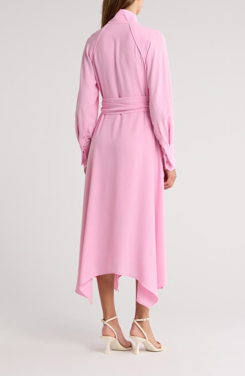 Reiss Erica Neck Tie Scarf Long Sleeve Midi Dress, Alternate, color, 