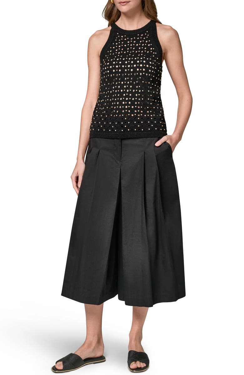 Donna Karan New York Hotfix Cotton Blend Sweater Vest, Alternate, color,