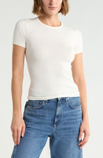 rag & bone Lucy Crewneck T-Shirt in Chalk at Nordstrom Rack, Size Xx-Small