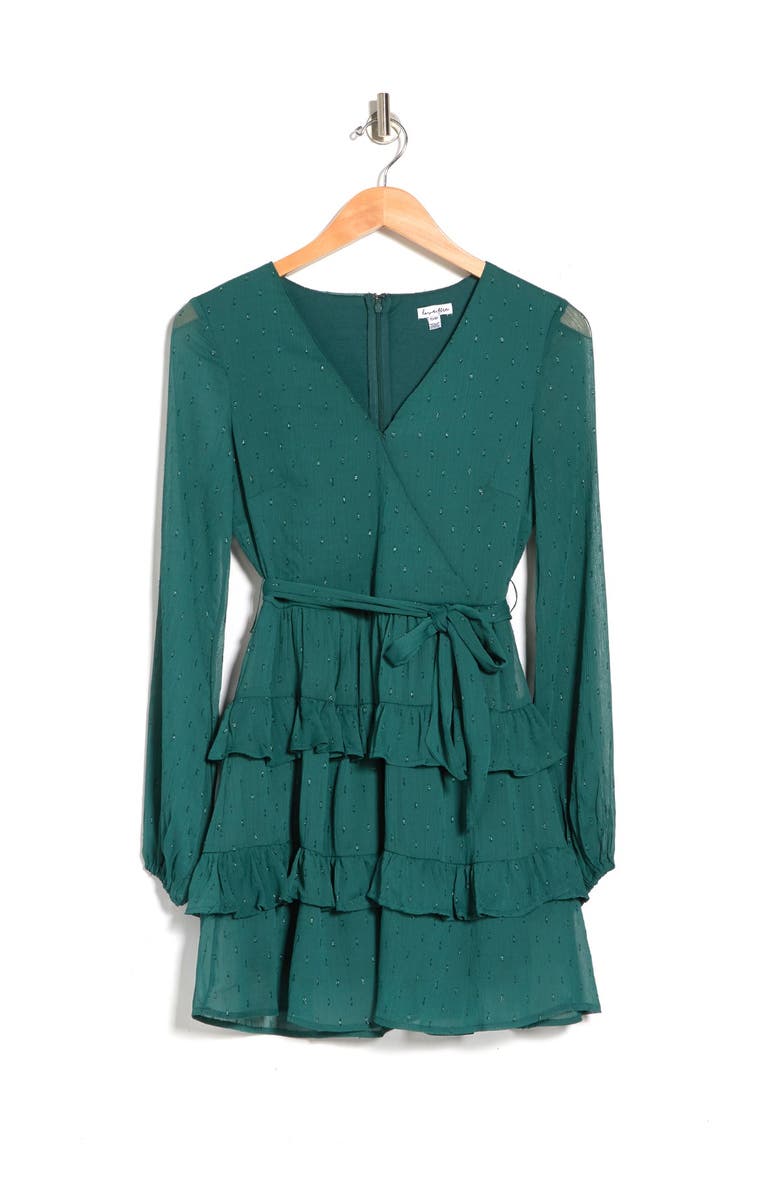 Love, Fire Tiered Mini Dress, Alternate, color, 