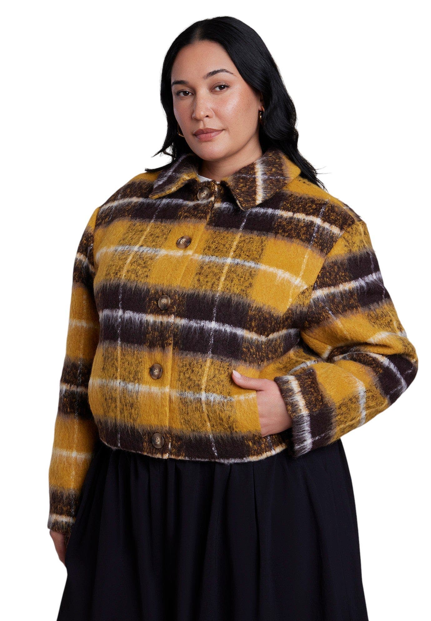 selected CHOCOLATE HONEY PLAID