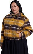ELOQUII Brushed Plaid Jacket