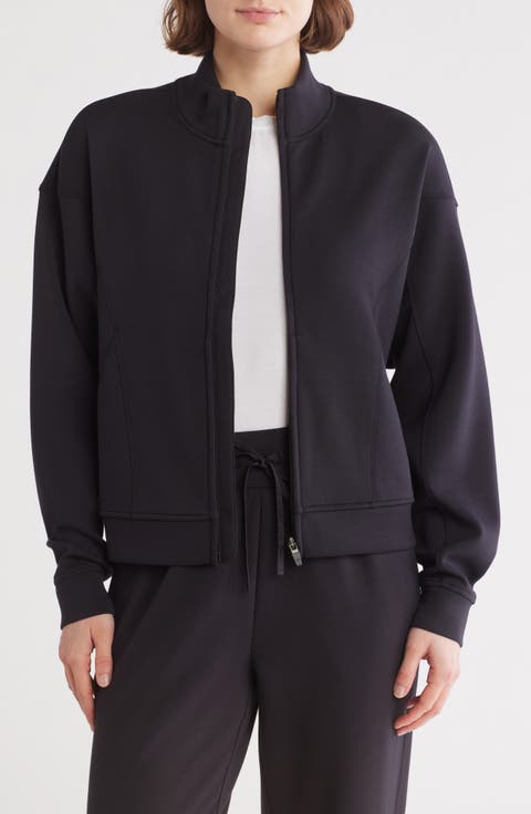 Whisper Scuba Knit Track Jacket