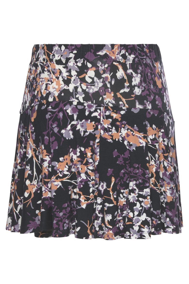 Floral Print Skort, Alternate, color, Black Multi