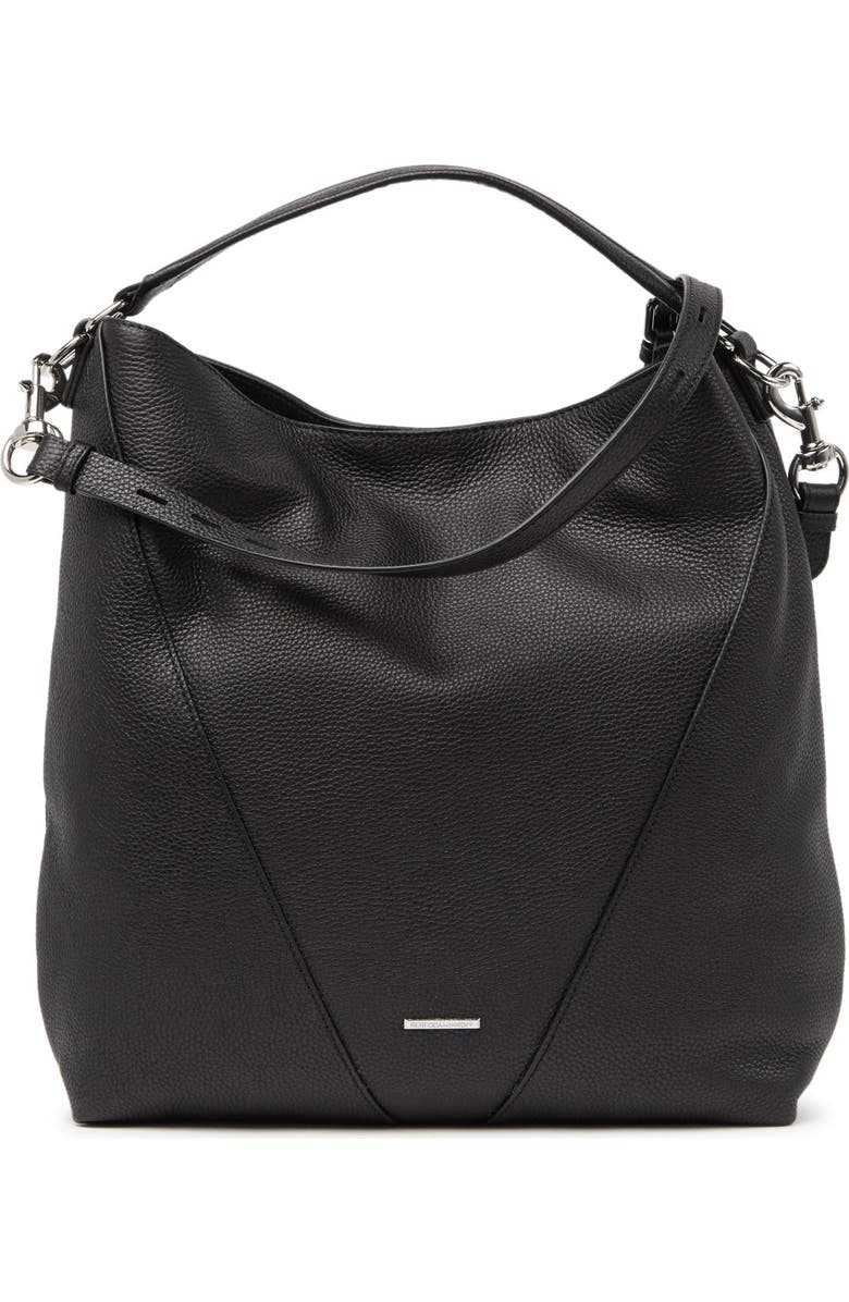 Rebecca Minkoff Moto Leather Hobo Bag, Main, color,