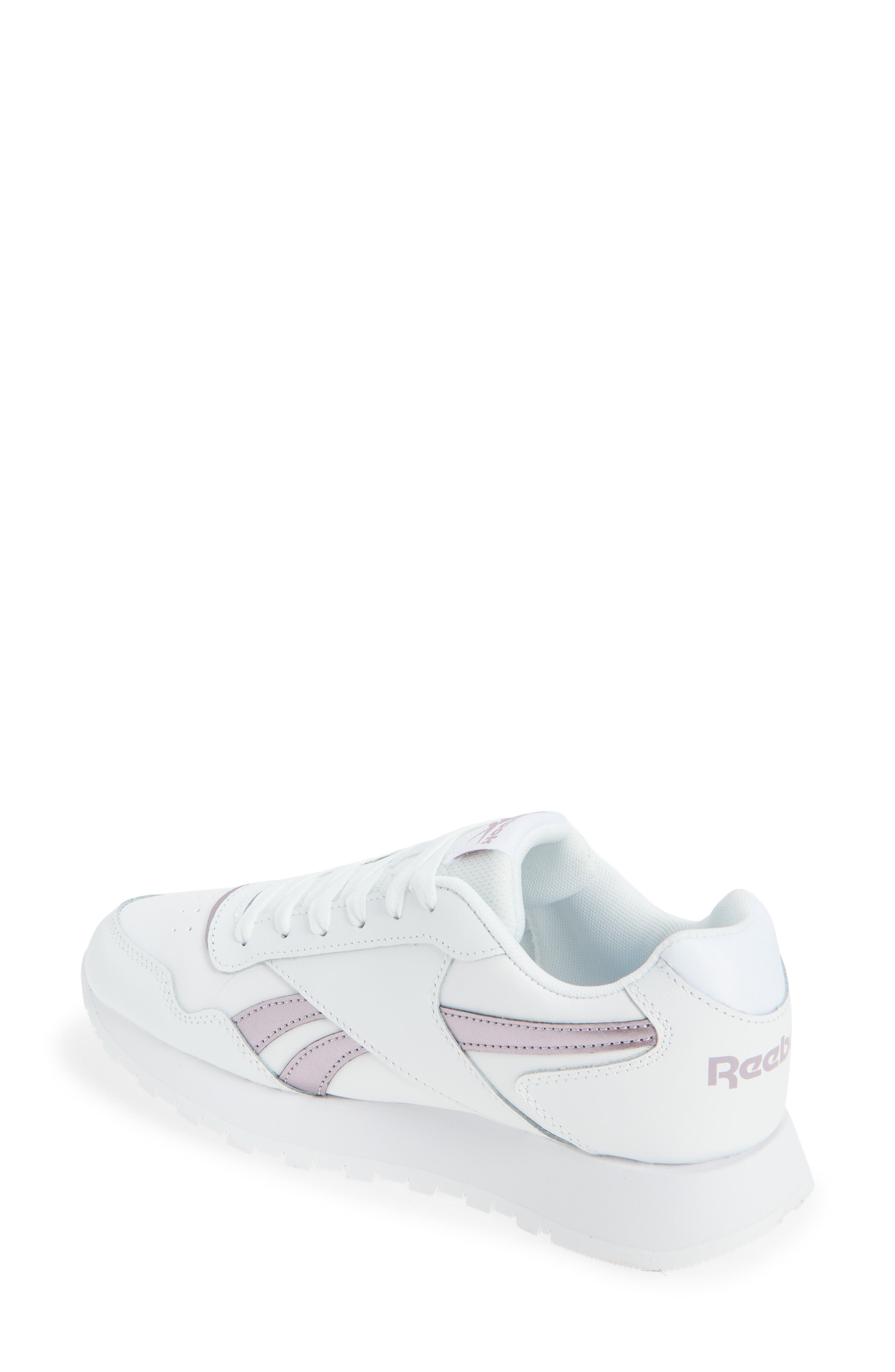 Reebok Glide Sneaker, Alternate, color, White White Purple