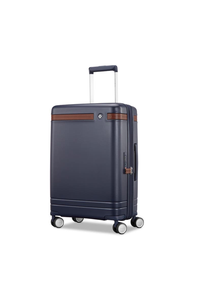 Virtuosa Hardside Expandable 21" Carry On Spinner Luggage, Main, color, Navy