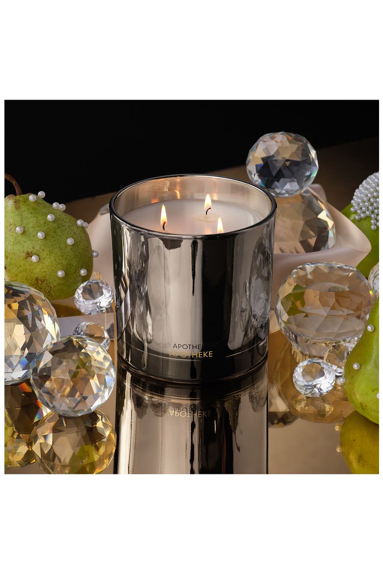 White Vetiver Three-Wick Scented Candle (Limited Edition), Alternate, color, DARK GREY