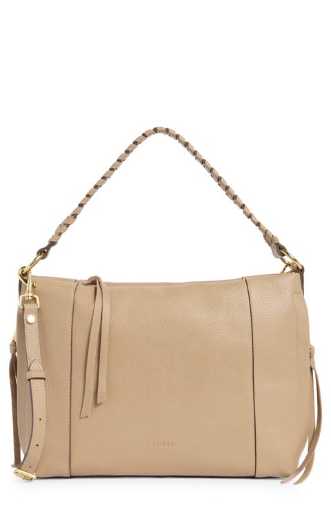 Laila Convertible Leather Shoulder Bag