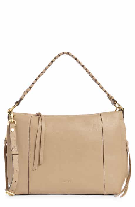 Laila Convertible Leather Shoulder Bag
