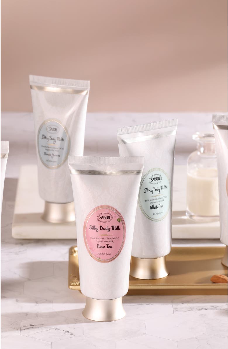 SABON Silky Body Milk Green Rose 200mL, Alternate, color, Delicate Jasmine
