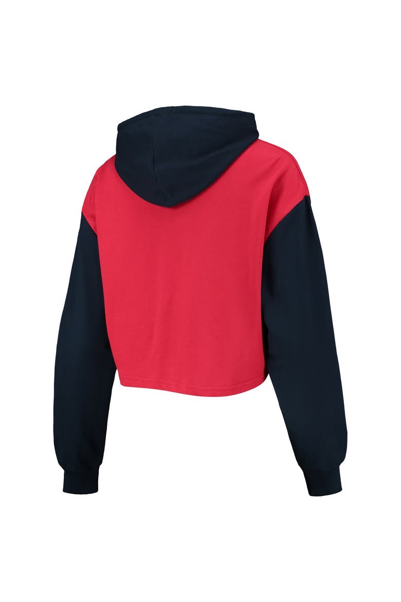 Women's FOCO Red/Navy St. Louis Cardinals Color-Block Pullover Hoodie & Shorts Lounge Set, Alternate, color, Red