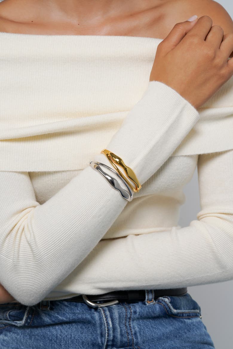 Flow Cuff, Alternate, color, Silver