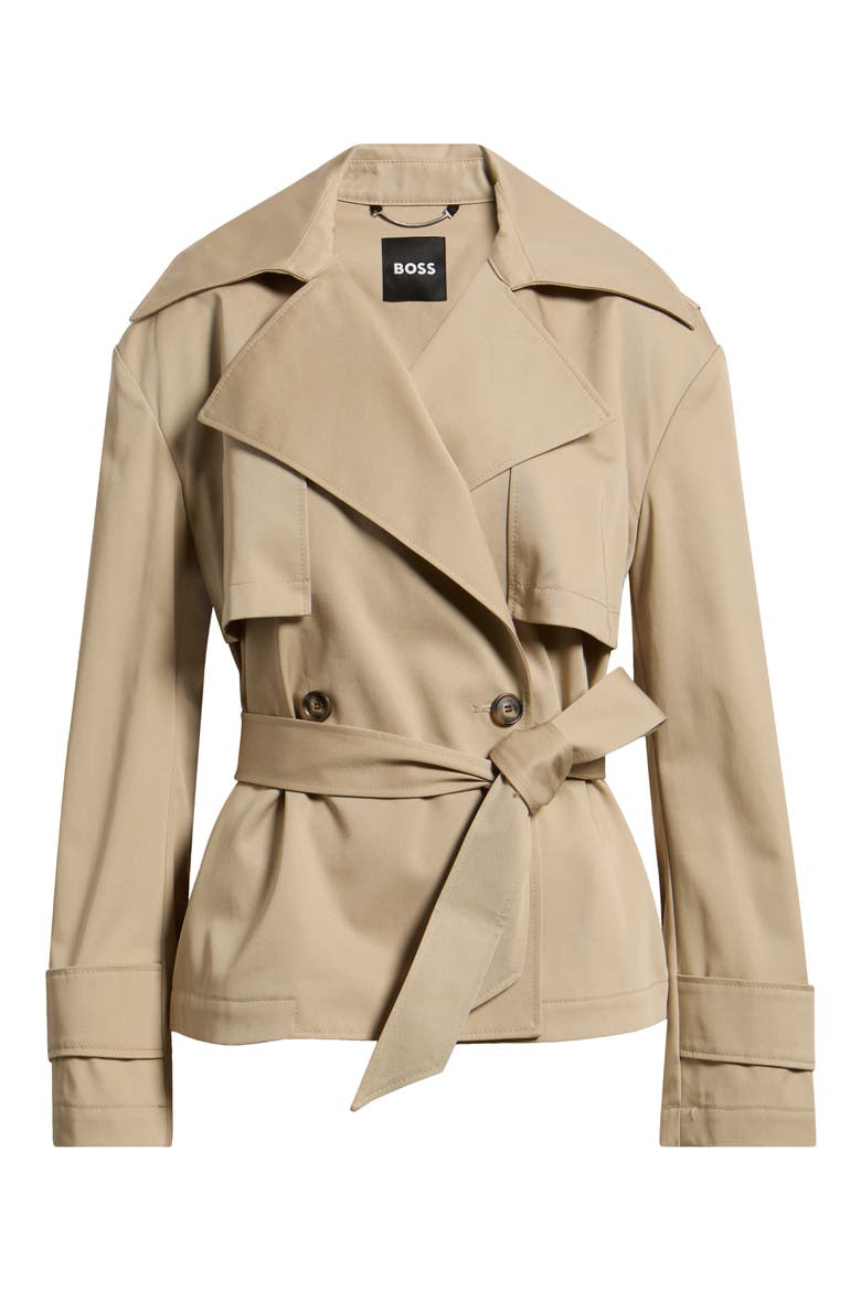 Cinnia Double Breasted Tie Waist Trench Coat, Alternate, color, TRENCH COAT