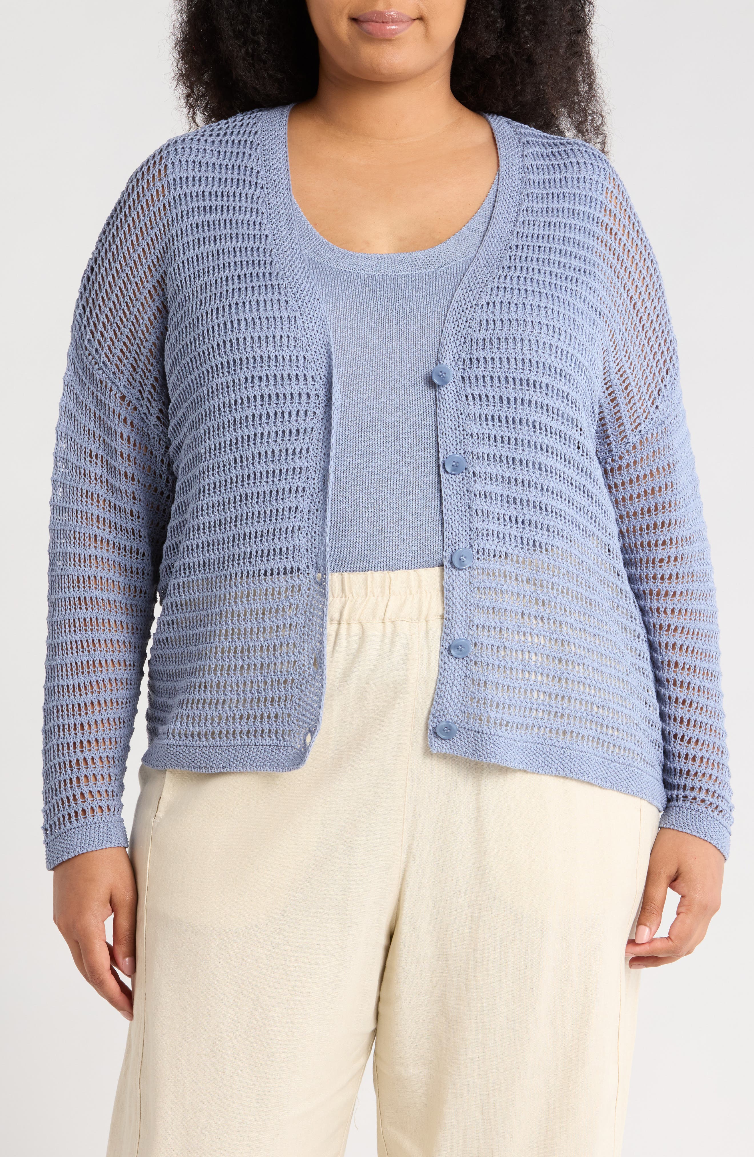 MAX STUDIO Open Stitch Cardigan