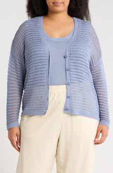 MAX STUDIO Open Stitch Cardigan