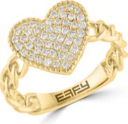 EFFY Pavé Diamond Heart Ring