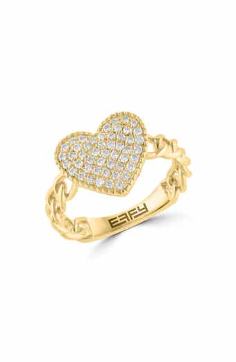 EFFY Pavé Diamond Heart Ring